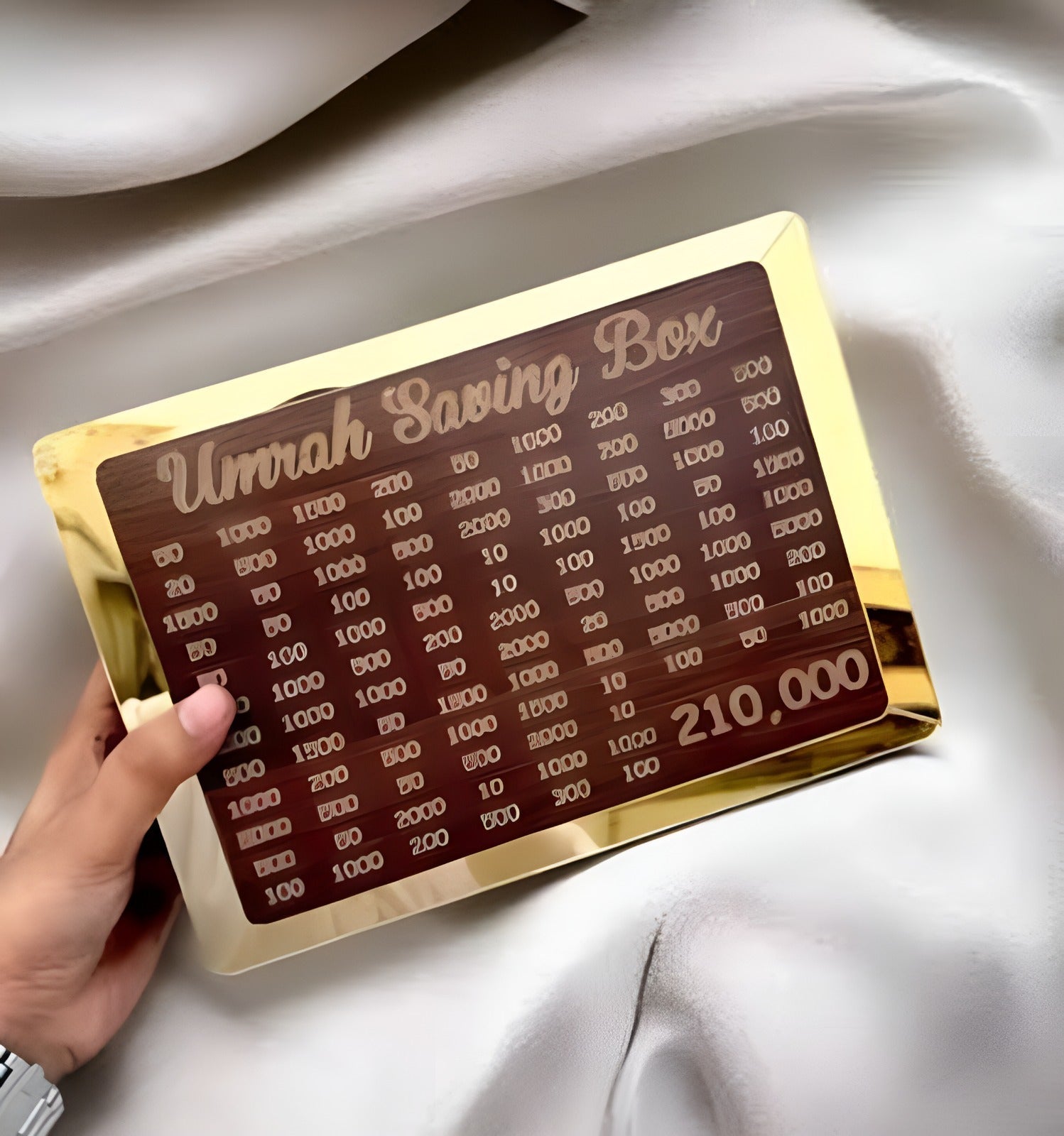 Wooden Umrah Saving Box